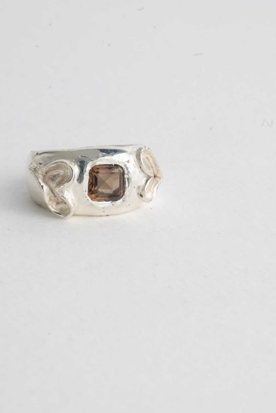 Smoky Heart Ring