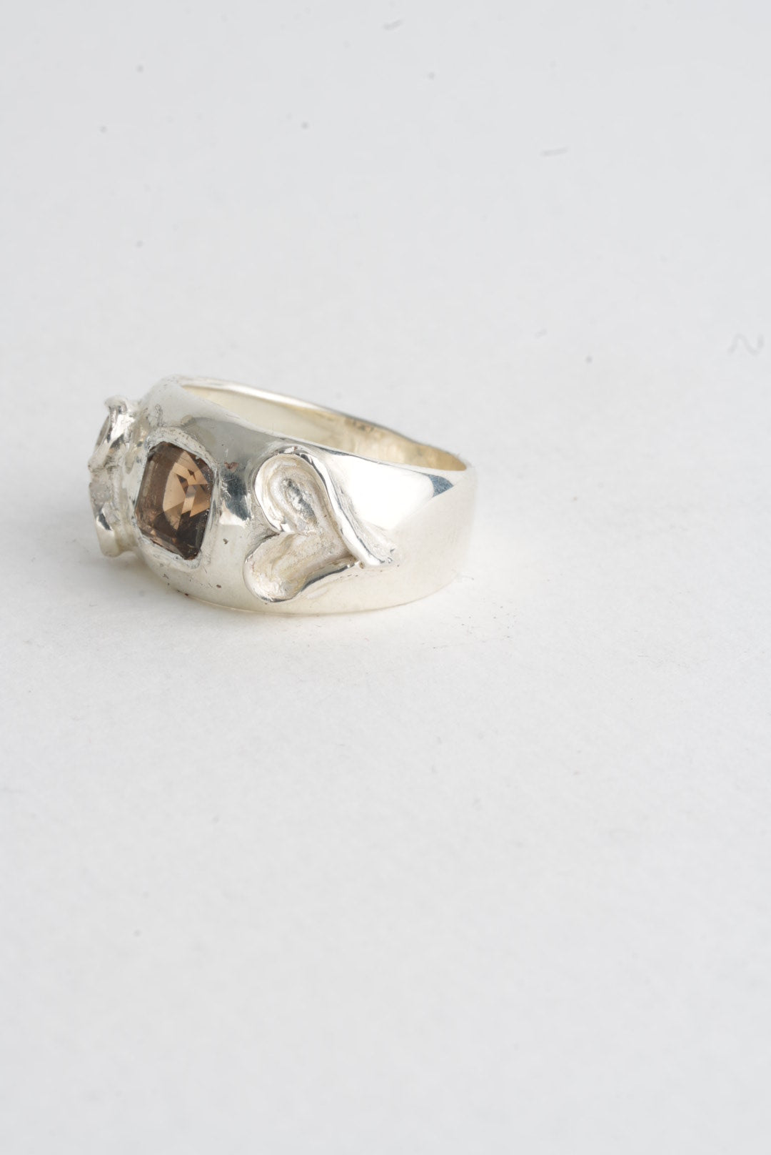 Smoky Heart Ring
