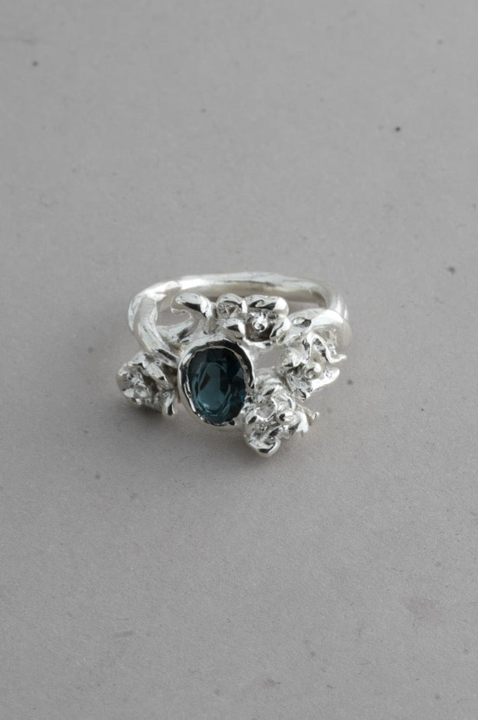 Garden Ring - London Blue Topaz