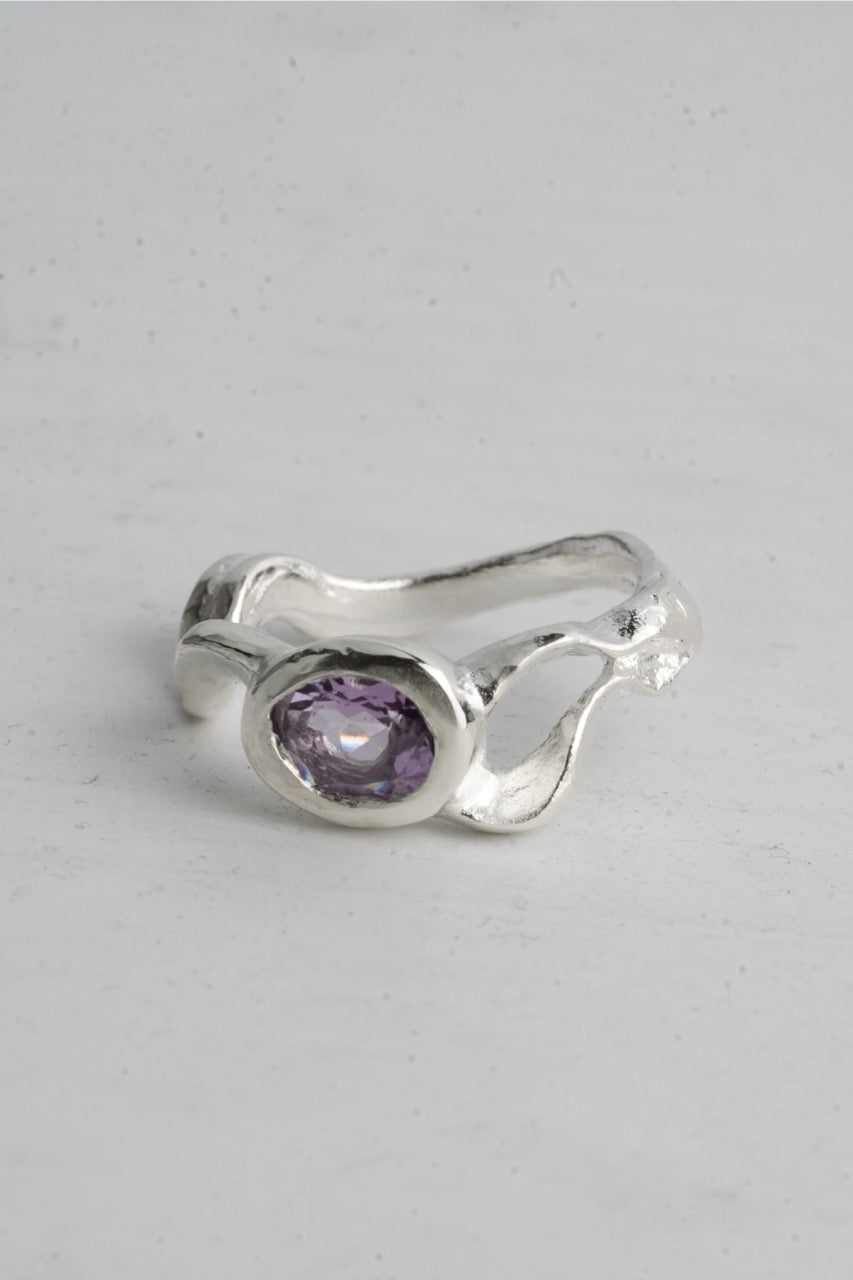 Trident Ring - Amethyst