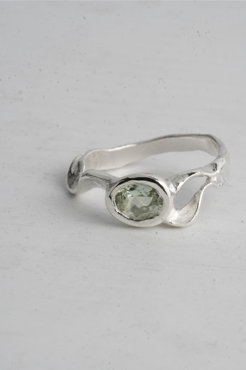 Trident Ring - Mint Quartz