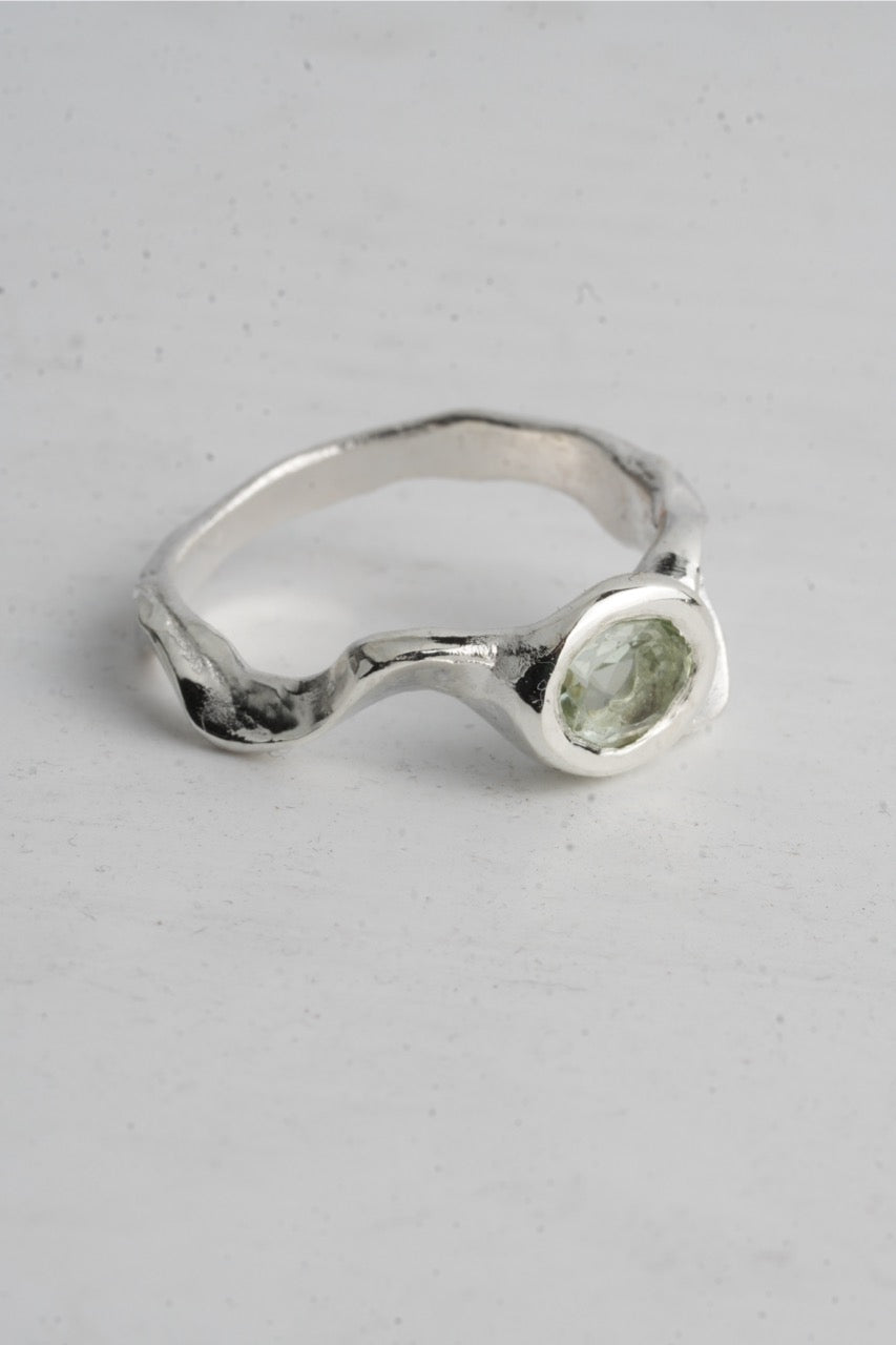 Trident Ring - Mint Quartz