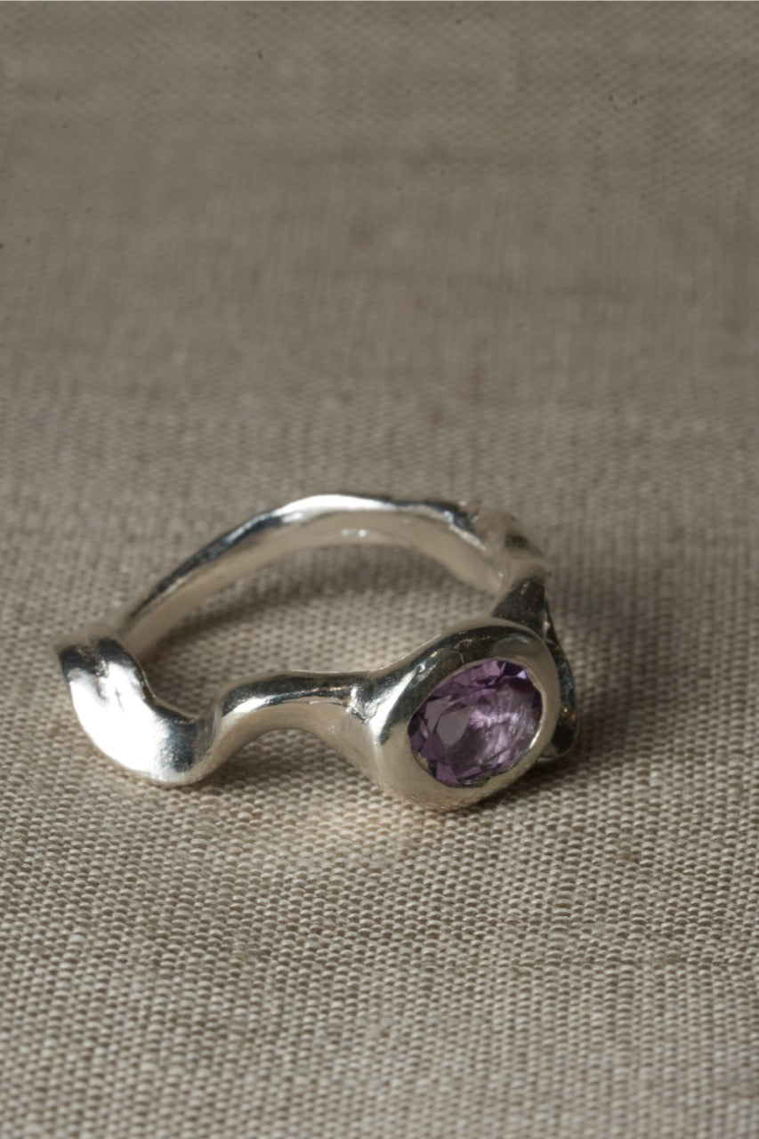 Trident Ring - Amethyst