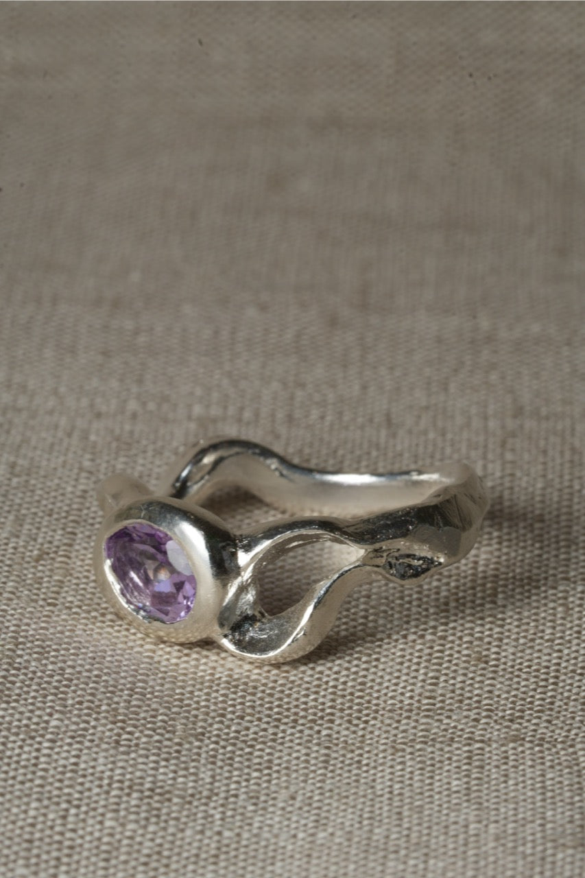 Trident Ring - Amethyst