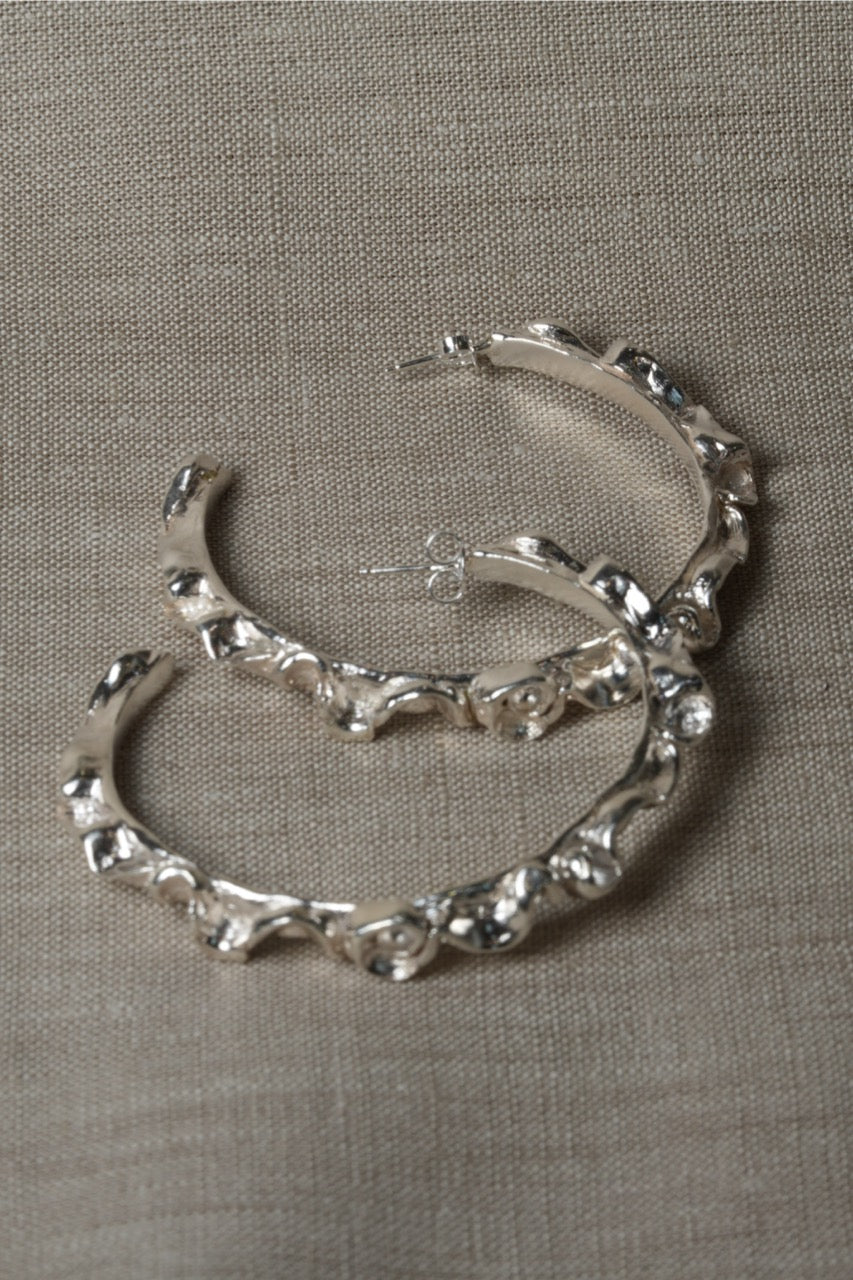 Large Orchid Hoops