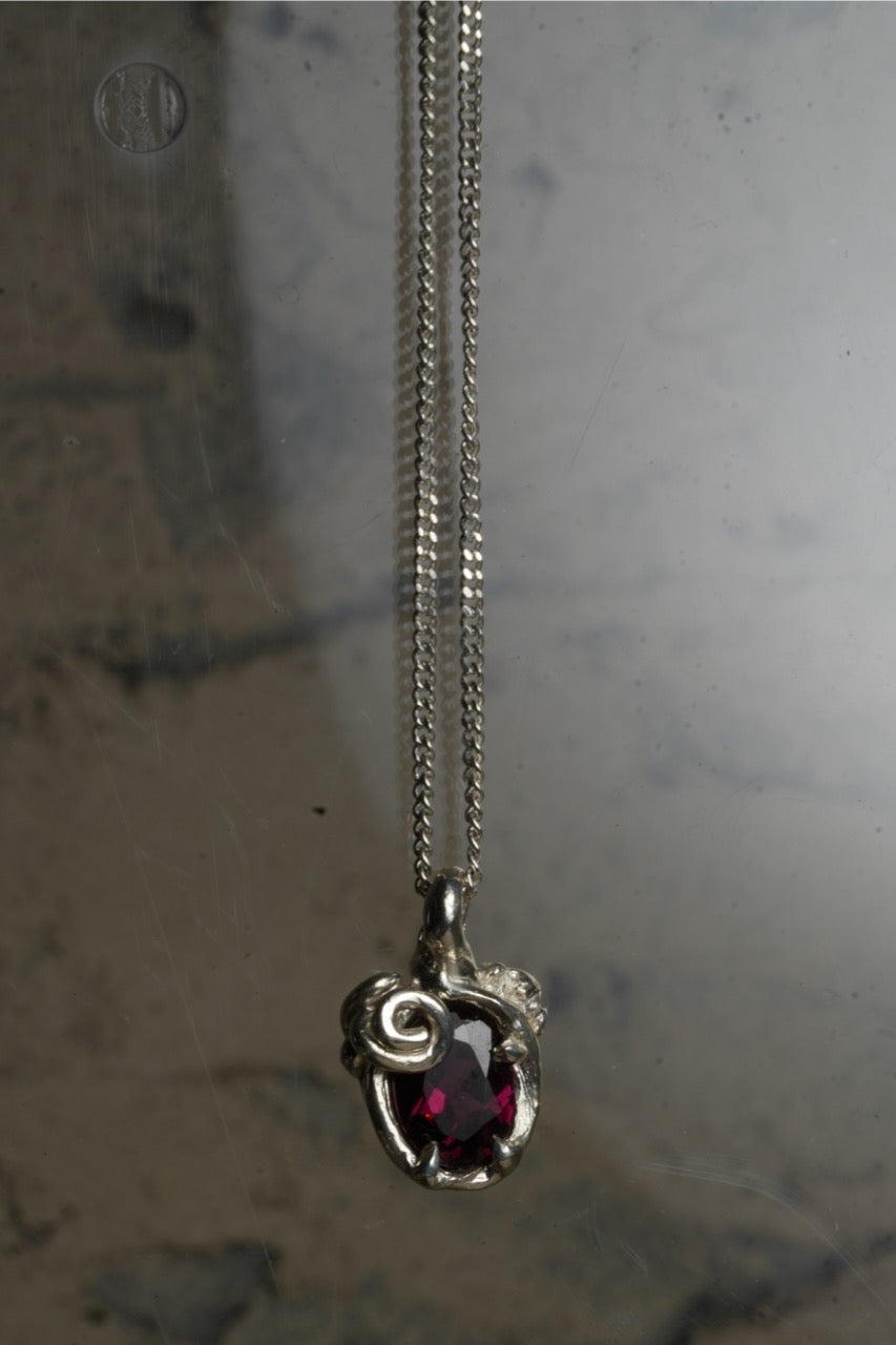 Rose Garnet Necklace