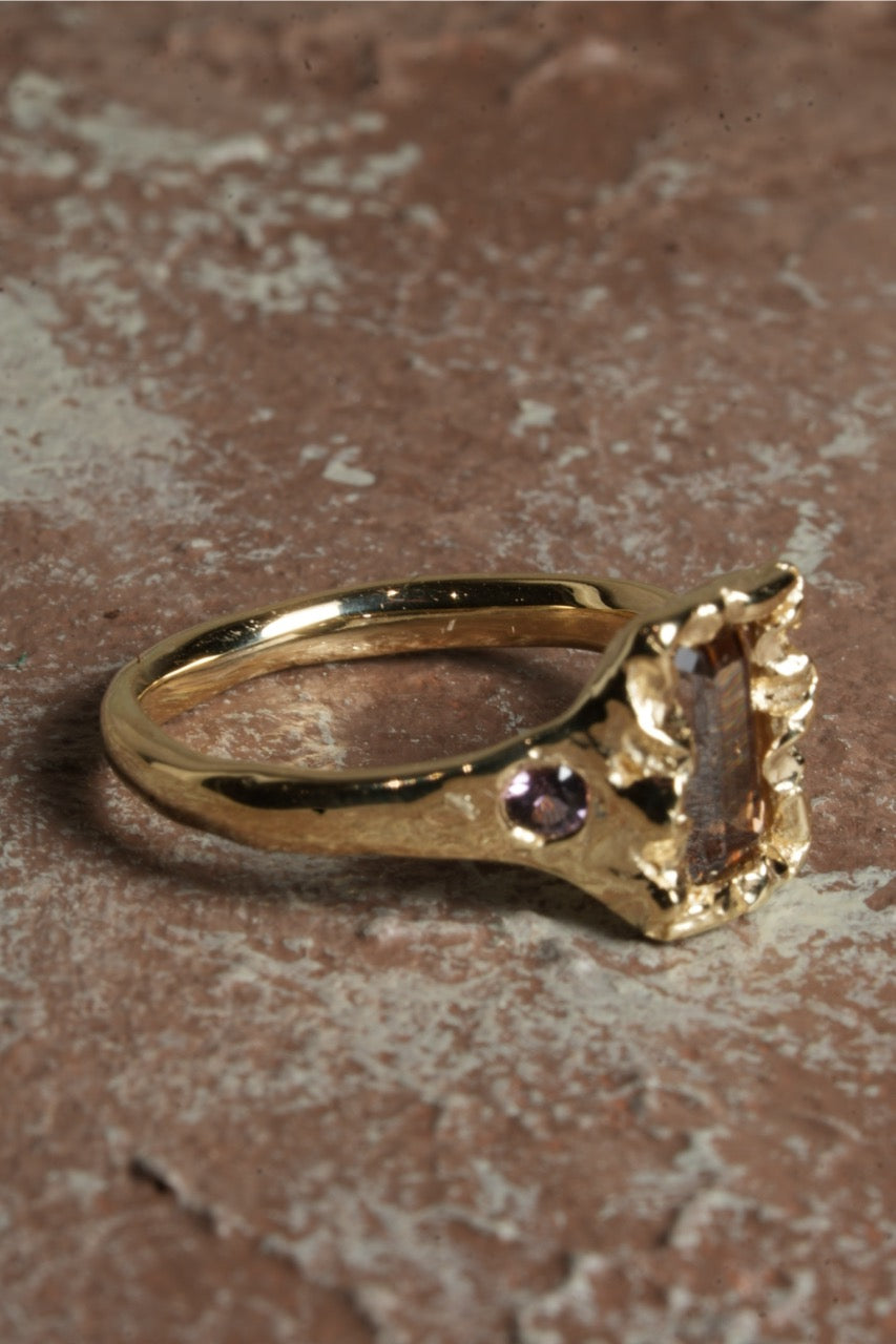 Bittersweet Ring - Zircon & Spinels
