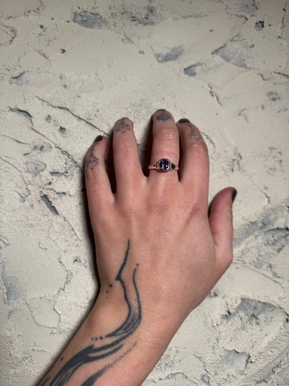 Double Amethyst Ring