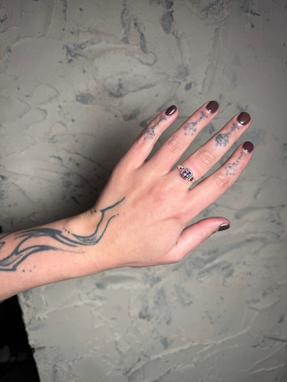 Double Amethyst Ring
